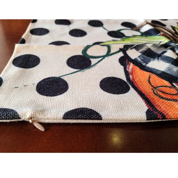 Pumpkin Decorative Pillow Covers Set Thanksgiving Farmhouse Cottage Fall Decor - Picture 6 of 8